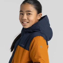 Nephin Jacke für Kinder | Pumpkin Spice / Blue Navy