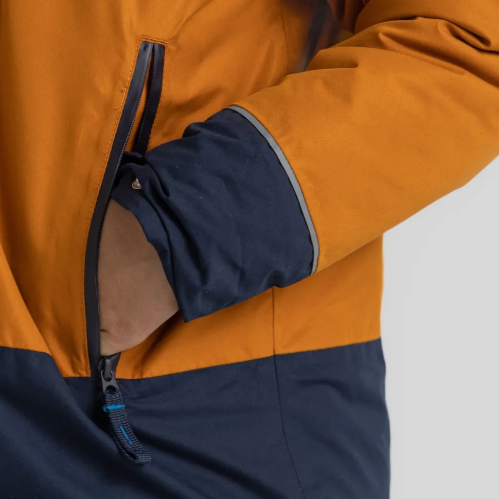 Nephin Jacke für Kinder | Pumpkin Spice / Blue Navy