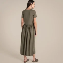Nosibotanical Ember-Longline-Kleid für Damen | Wild Olive
