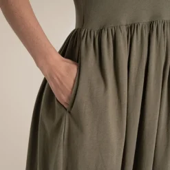 Nosibotanical Ember-Longline-Kleid für Damen | Wild Olive