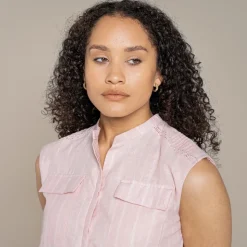 NosiBotanical Nicolet Kleid für Damen | Pink Clay Stripe