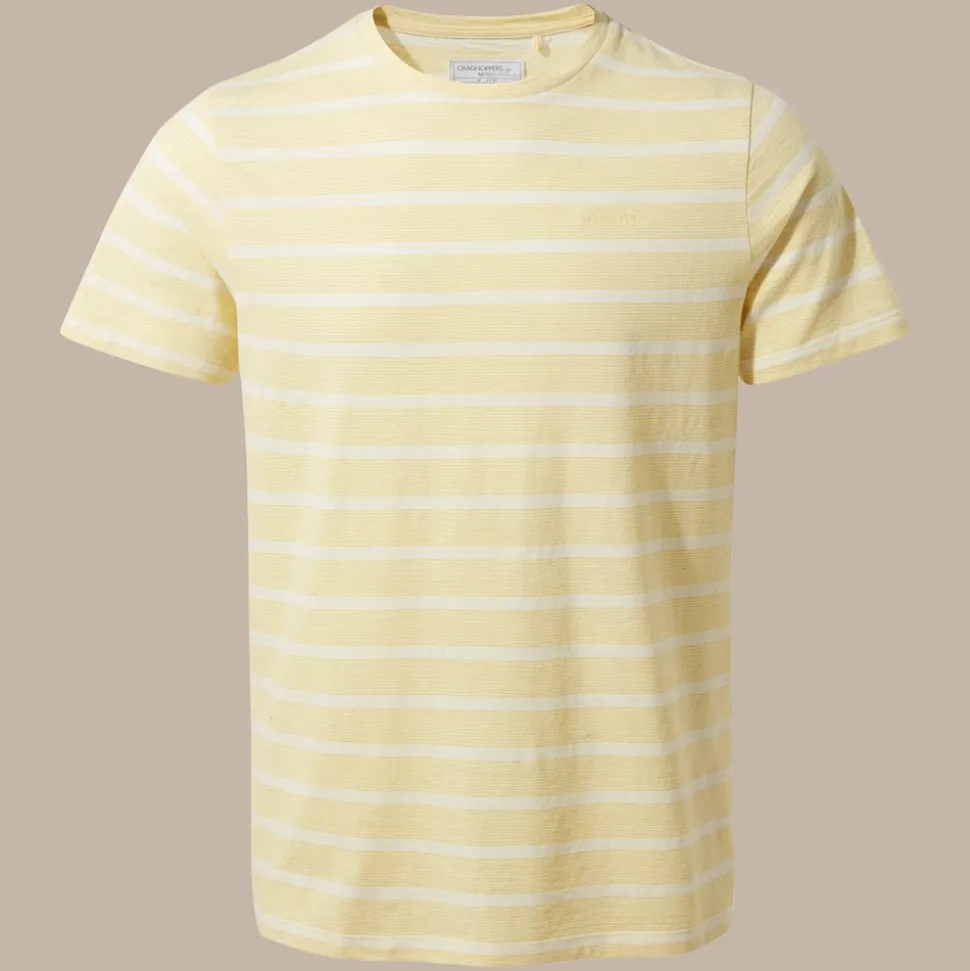 NosiBotanical Sten T-Shirt für Herren | Papyrus Stripe