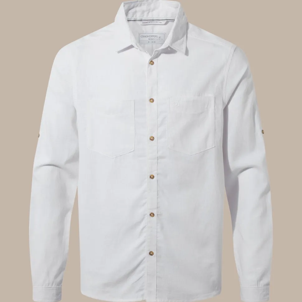 NosiBotanical Villar Hemd mit langem Ärmel | White