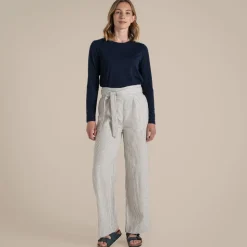 Nosibotanische Ophelia-Hose für Damen | Stone Stripe