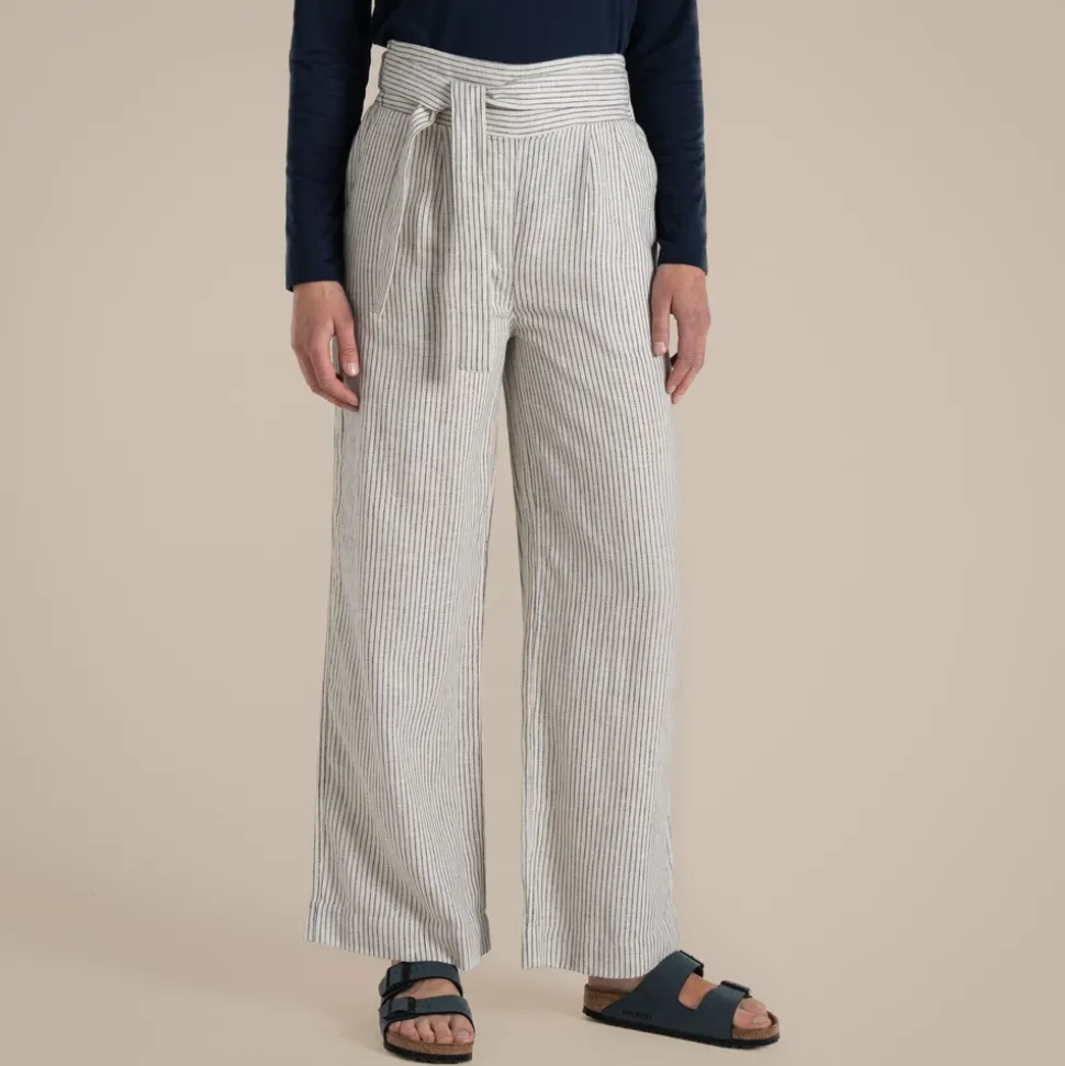 Nosibotanische Ophelia-Hose für Damen | Stone Stripe