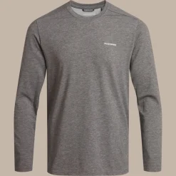 Nosilife Abel Langarm-T-Shirt für Herren | Black Pepper Marl