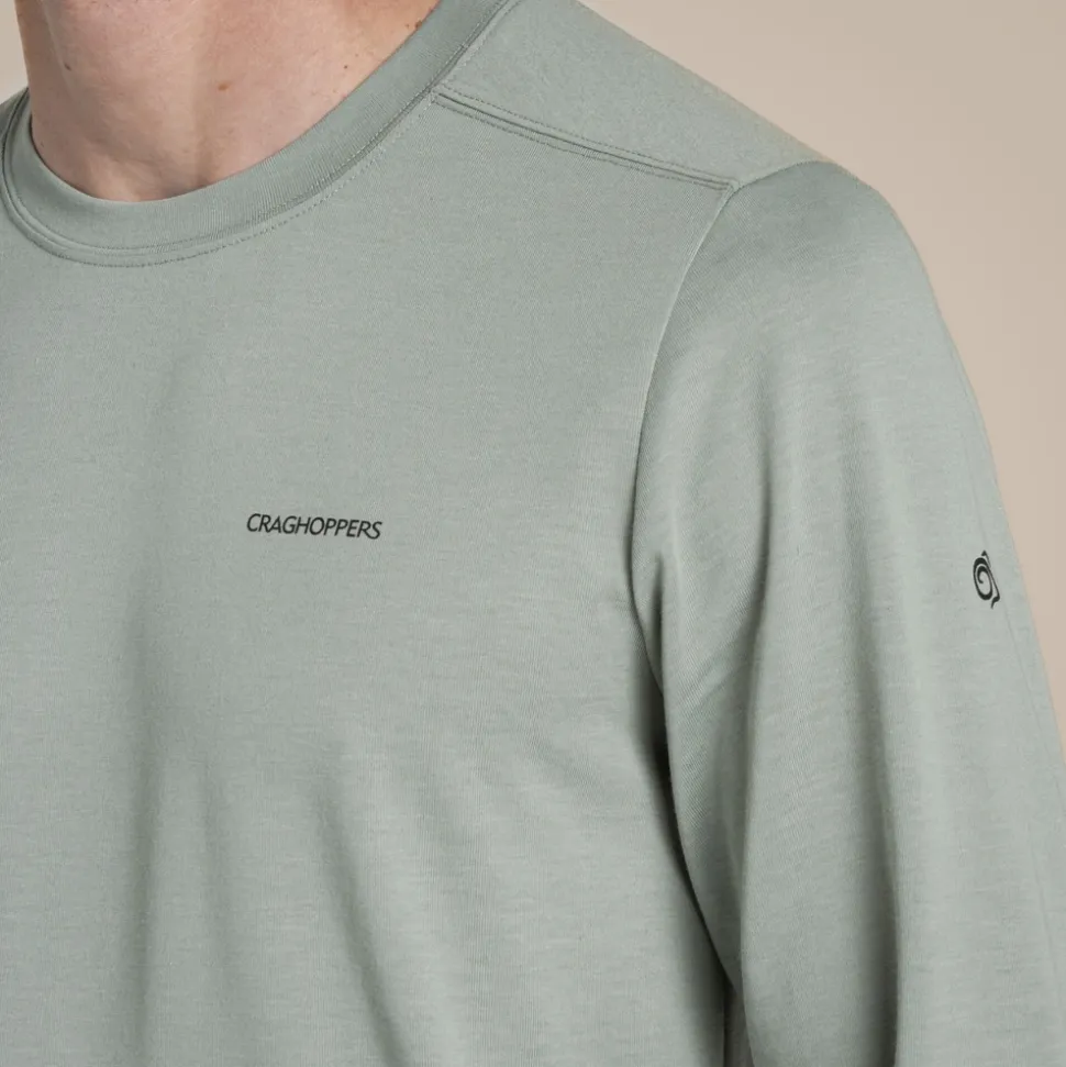 Nosilife Abel Langarm-T-Shirt für Herren | Lichen Green