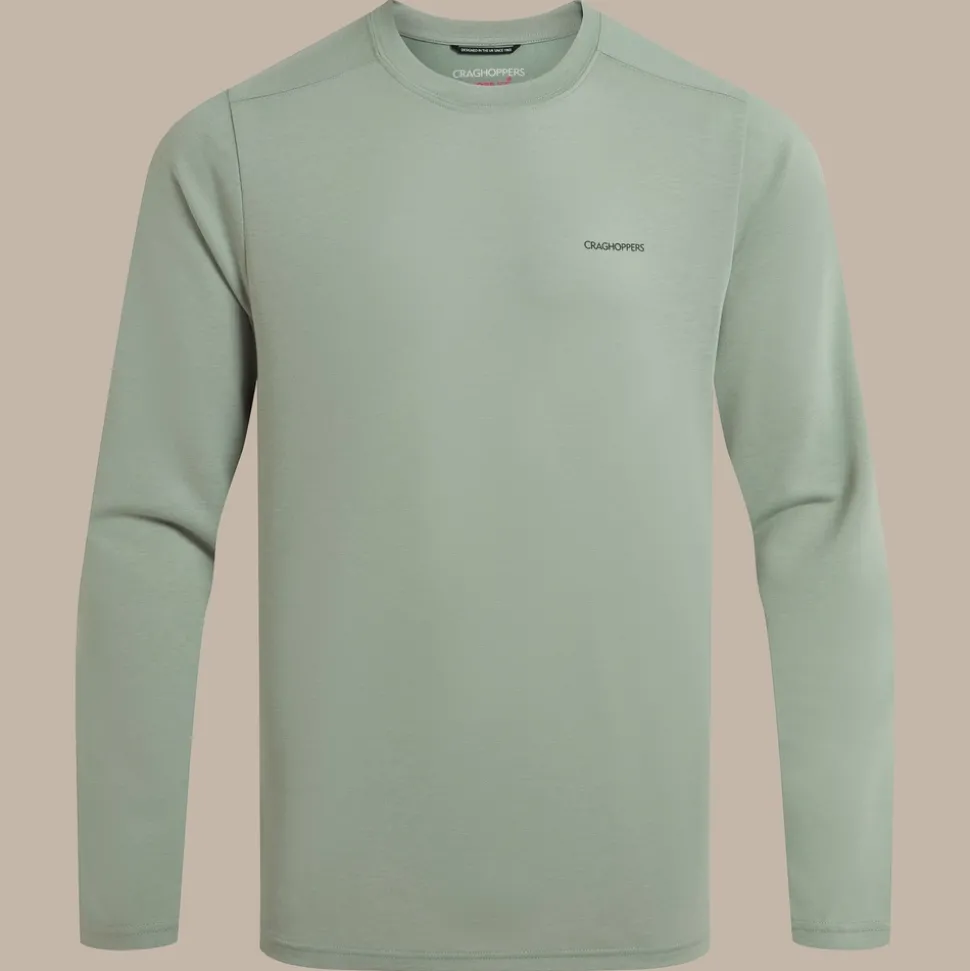 Nosilife Abel Langarm-T-Shirt für Herren | Lichen Green