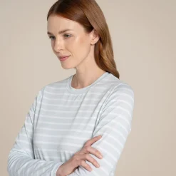 NosiLife Akona Langarmshirt für Damen | Nimbus Blue Stripe
