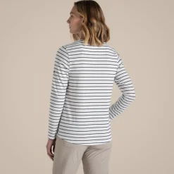 NosiLife Akona Langarmshirt für Damen | Blue Navy Stripe