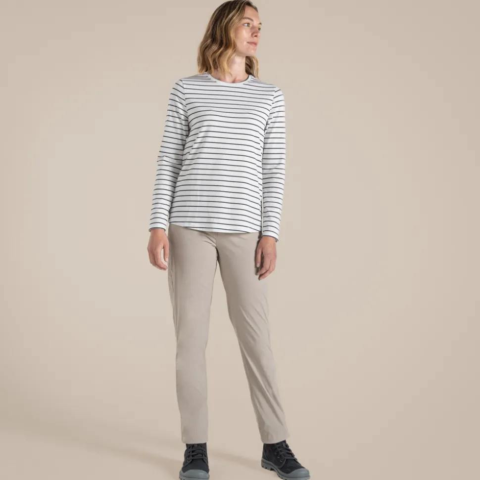 NosiLife Akona Langarmshirt für Damen | Blue Navy Stripe