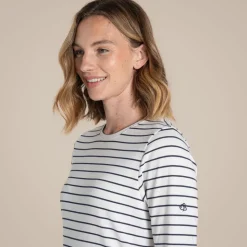 NosiLife Akona Langarmshirt für Damen | Blue Navy Stripe