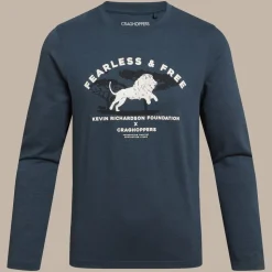 Nosilife Cruz Langarm-T-Shirt für Kinder | Blue Stone Lion