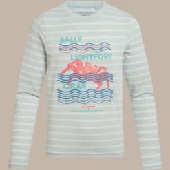 Nosilife Cruz Langarm-T-Shirt für Kinder | Nimbus Blue Stripe