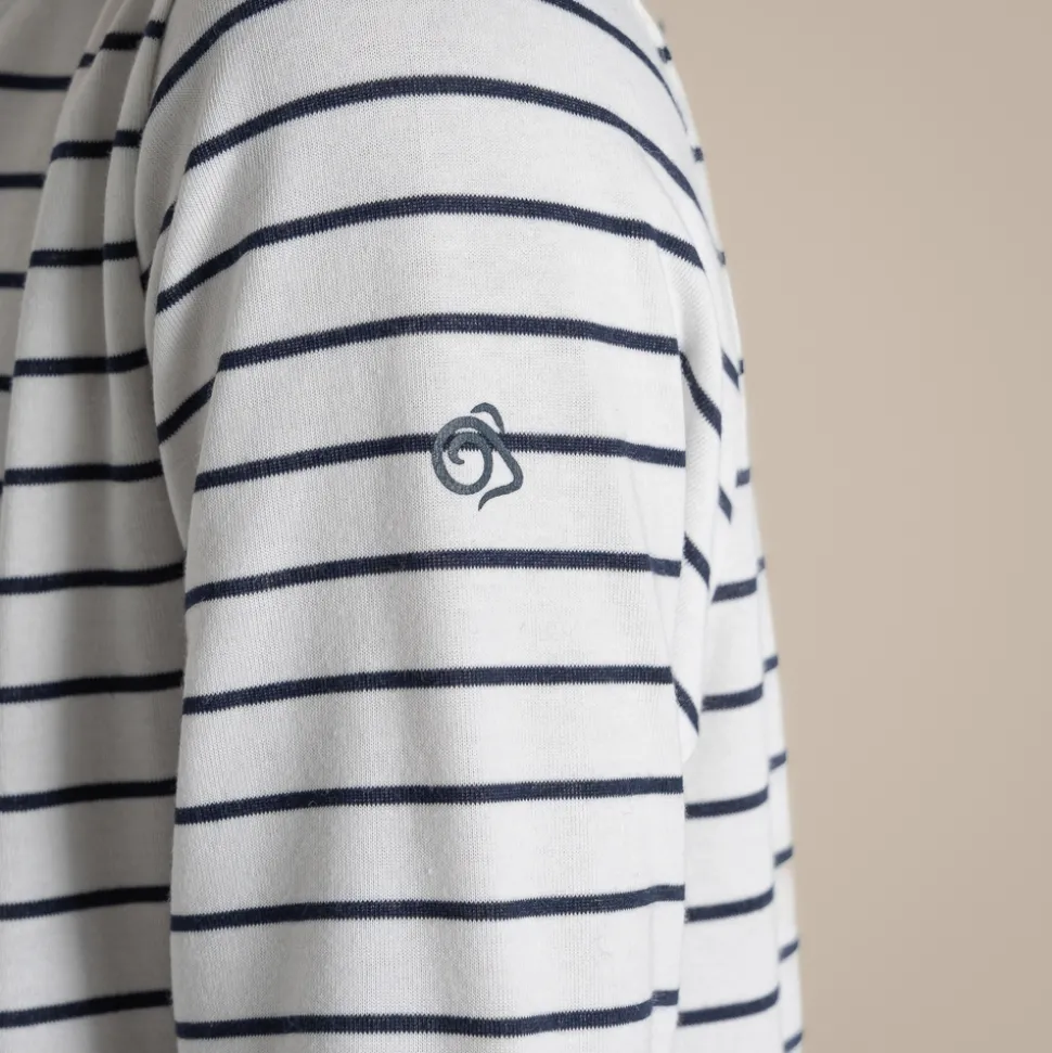 Nosilife Cruz Langarm-T-Shirt für Kinder | Blue Navy Stripe