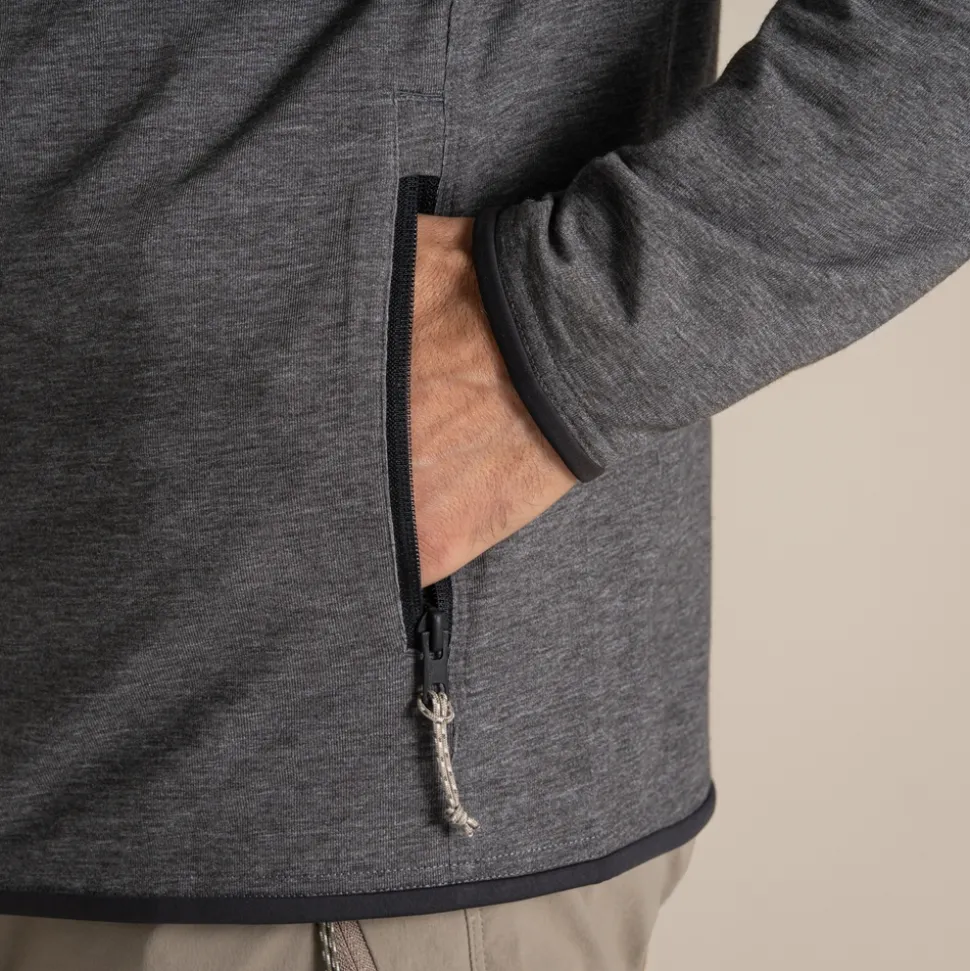 NosiLife Deft Kapuzenjacke für Herren | Black Pepper Marl