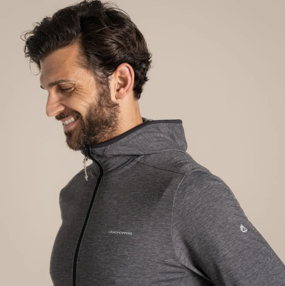 NosiLife Deft Kapuzenjacke für Herren | Black Pepper Marl