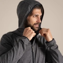 NosiLife Deft Kapuzenjacke für Herren | Black Pepper Marl