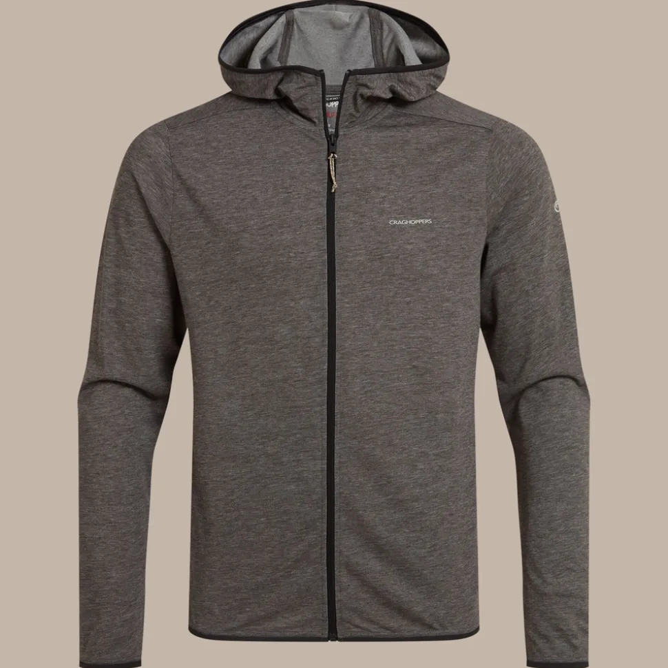 NosiLife Deft Kapuzenjacke für Herren | Black Pepper Marl