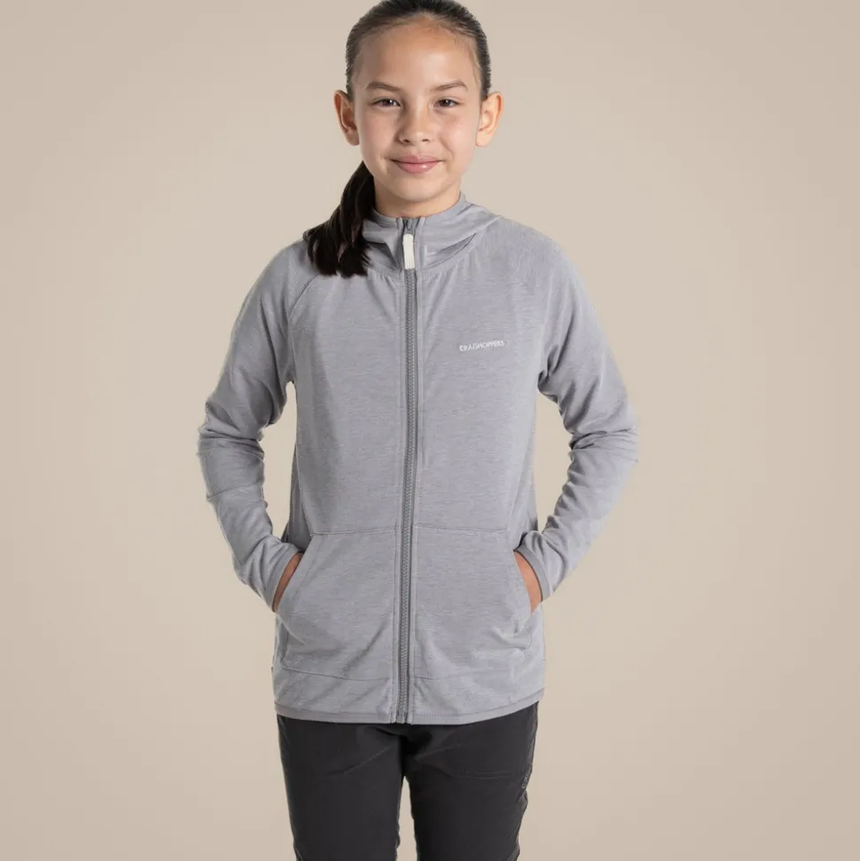 Nosilife Frey Kapuzenjacke für Kinder | Soft Grey Marl