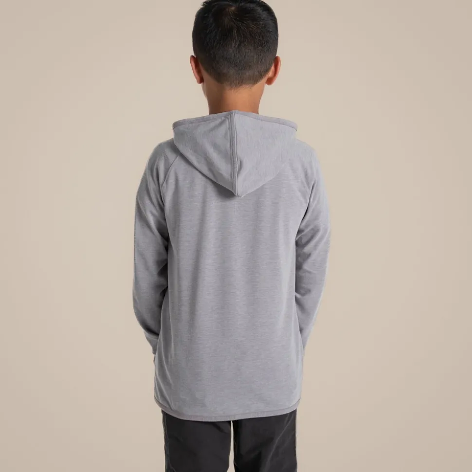 Nosilife Frey Kapuzenjacke für Kinder | Soft Grey Marl
