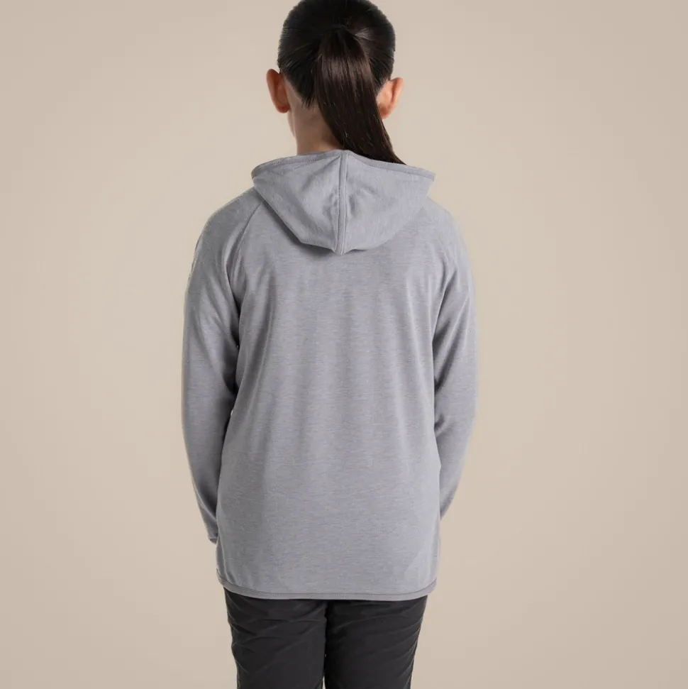 Nosilife Frey Kapuzenjacke für Kinder | Soft Grey Marl