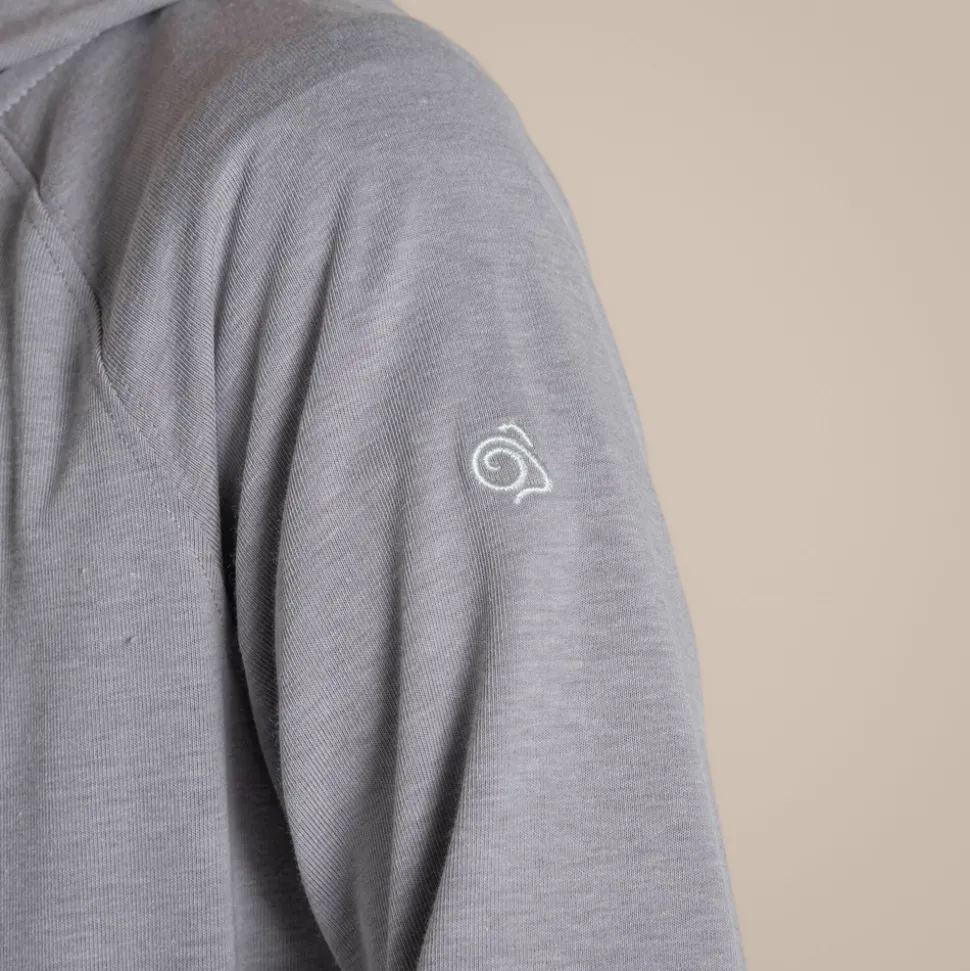 Nosilife Frey Kapuzenjacke für Kinder | Soft Grey Marl