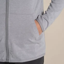 Nosilife Frey Kapuzenjacke für Kinder | Soft Grey Marl