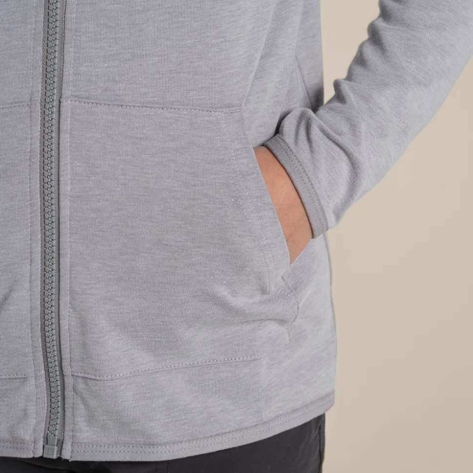 Nosilife Frey Kapuzenjacke für Kinder | Soft Grey Marl