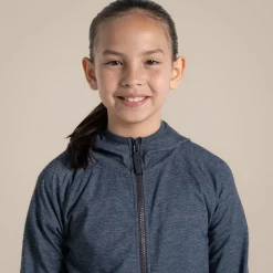 Nosilife Frey Kapuzenjacke für Kinder | Blue Navy Marl
