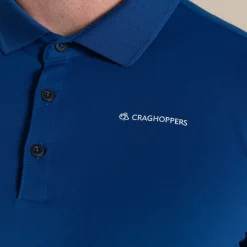 Nosilife Golf Bramshaw Langarm Polohemd für Herren | Deep Marina