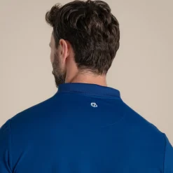 Nosilife Golf Bramshaw Langarm Polohemd für Herren | Deep Marina