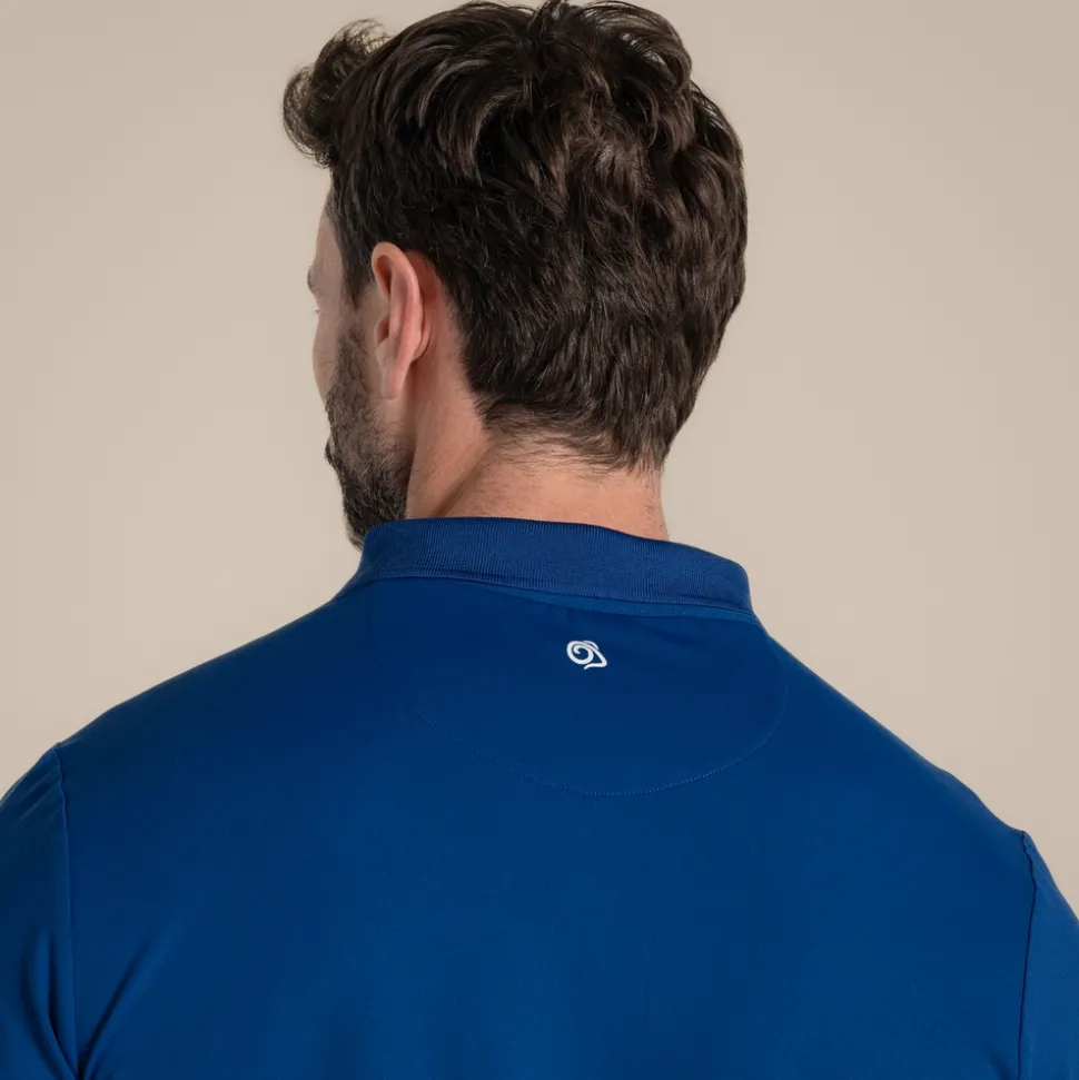 Nosilife Golf Bramshaw Langarm Polohemd für Herren | Deep Marina