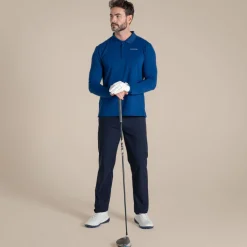 Nosilife Golf Bramshaw Langarm Polohemd für Herren | Deep Marina