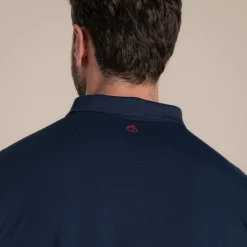 NosiLife Golf Bramshaw Polohemd mit kurzem Ärmel für Herren | Blue Navy