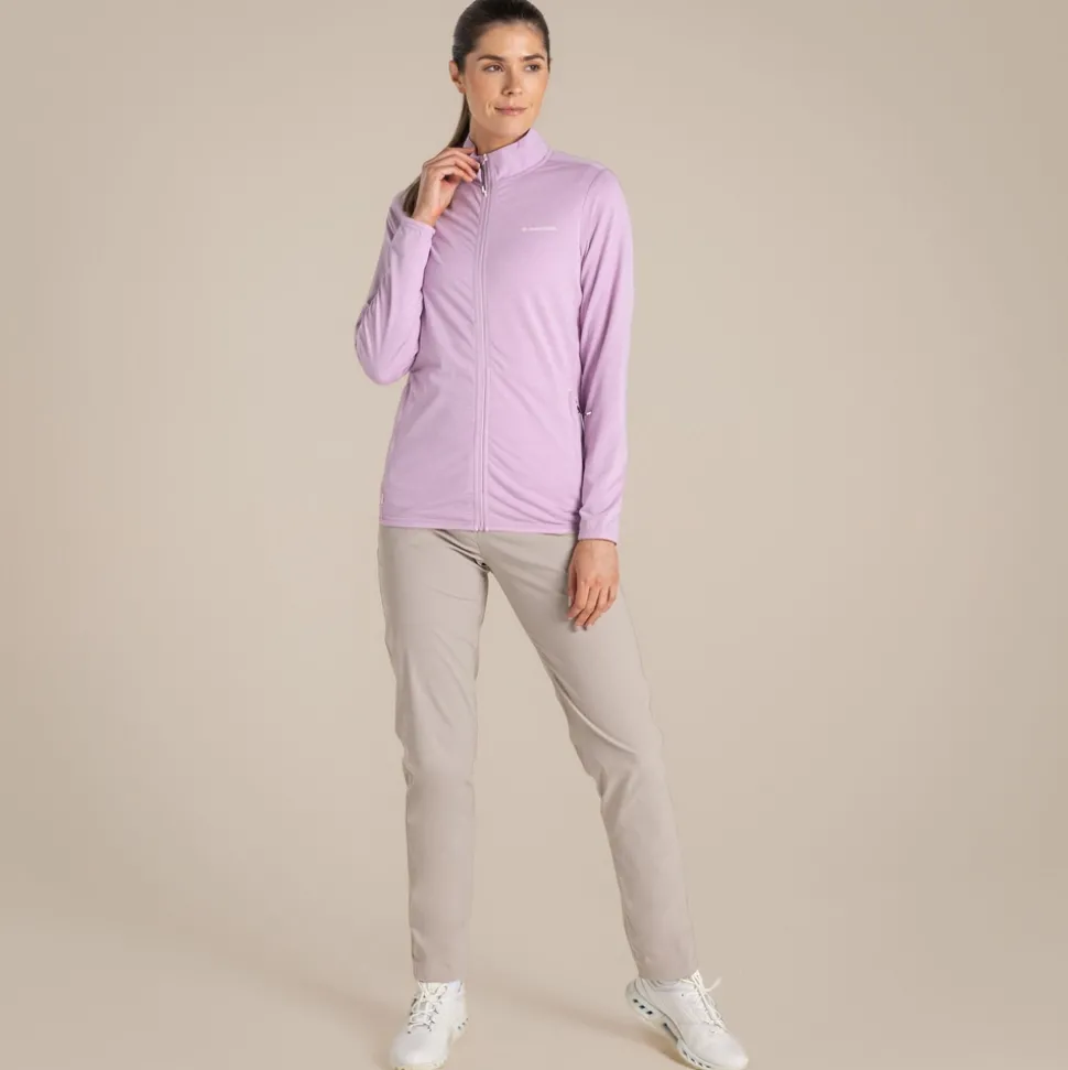 NosiLife Golf Evesham Full Zip Oberteil für Damen | Orchid