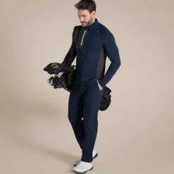 NosiLife Golf Goswick Half Zip Oberteil für Herren | Blue Navy