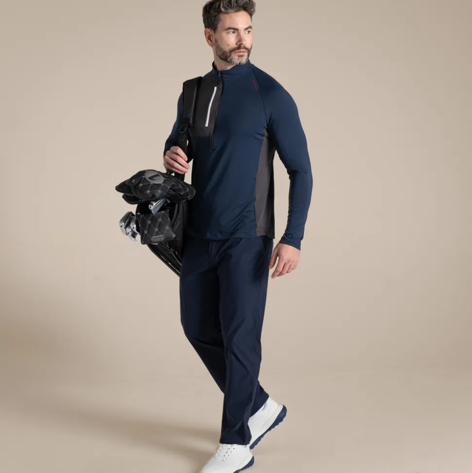 NosiLife Golf Goswick Half Zip Oberteil für Herren | Blue Navy