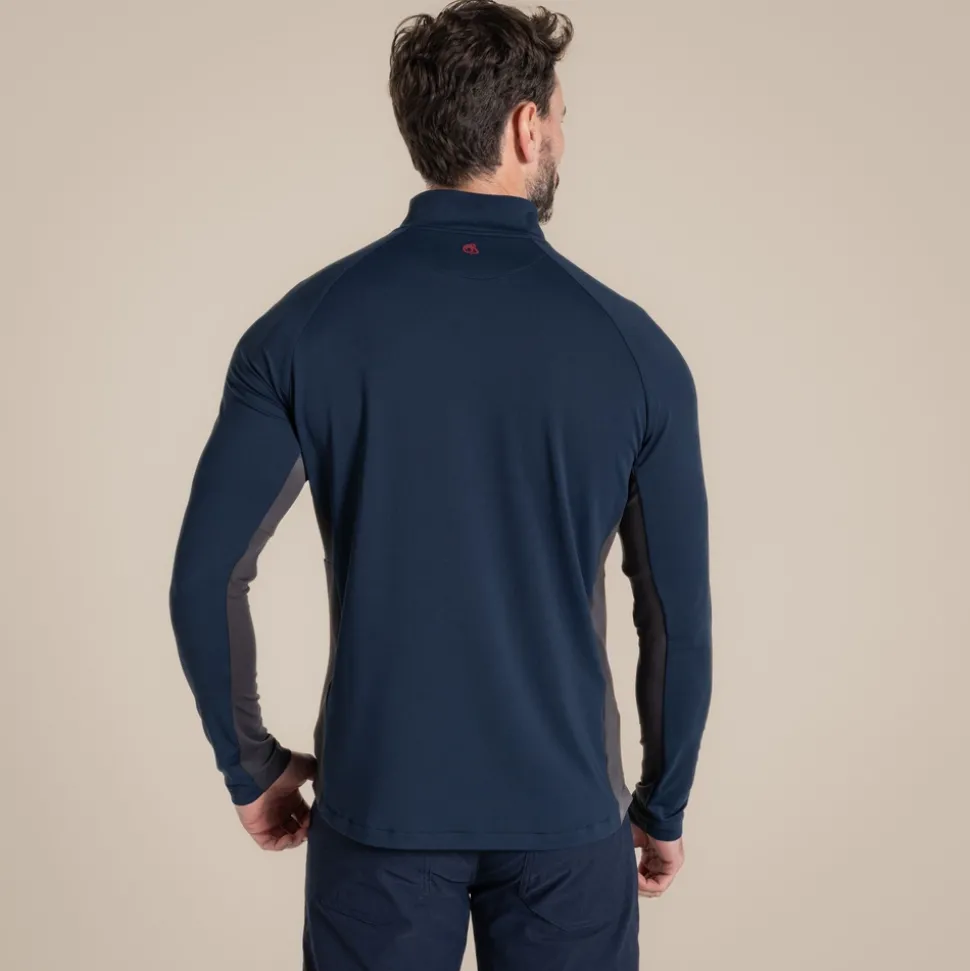 NosiLife Golf Goswick Half Zip Oberteil für Herren | Blue Navy