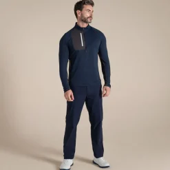 NosiLife Golf Goswick Half Zip Oberteil für Herren | Blue Navy