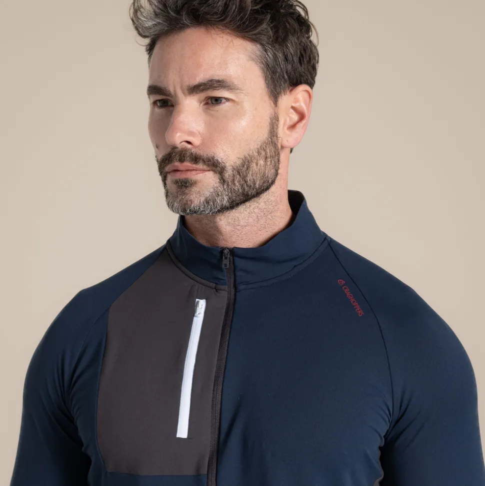 NosiLife Golf Goswick Half Zip Oberteil für Herren | Blue Navy
