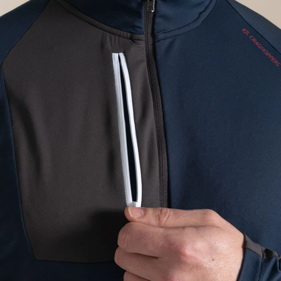 NosiLife Golf Goswick Half Zip Oberteil für Herren | Blue Navy