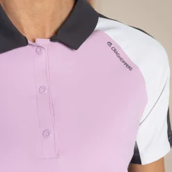 NosiLife Golf Hazelmere Polohemd mit kurzem Ärmel für Damen | Orchid / White