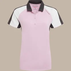 NosiLife Golf Hazelmere Polohemd mit kurzem Ärmel für Damen | Orchid / White