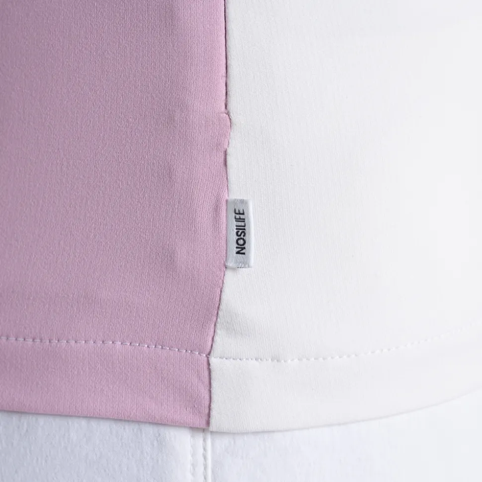 NosiLife Golf Ivybridge Half Zip Oberteil für Damen | White / Dark Iron