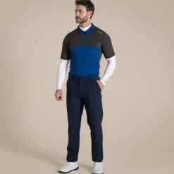 Nosilife Golf Langarmtop mit Stehkragen für Herren | White