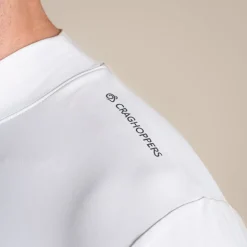 Nosilife Golf Langarmtop mit Stehkragen für Herren | White