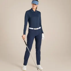 Nosilife Golf Thornbury Langarm Polohemd für Damen | Blue Navy