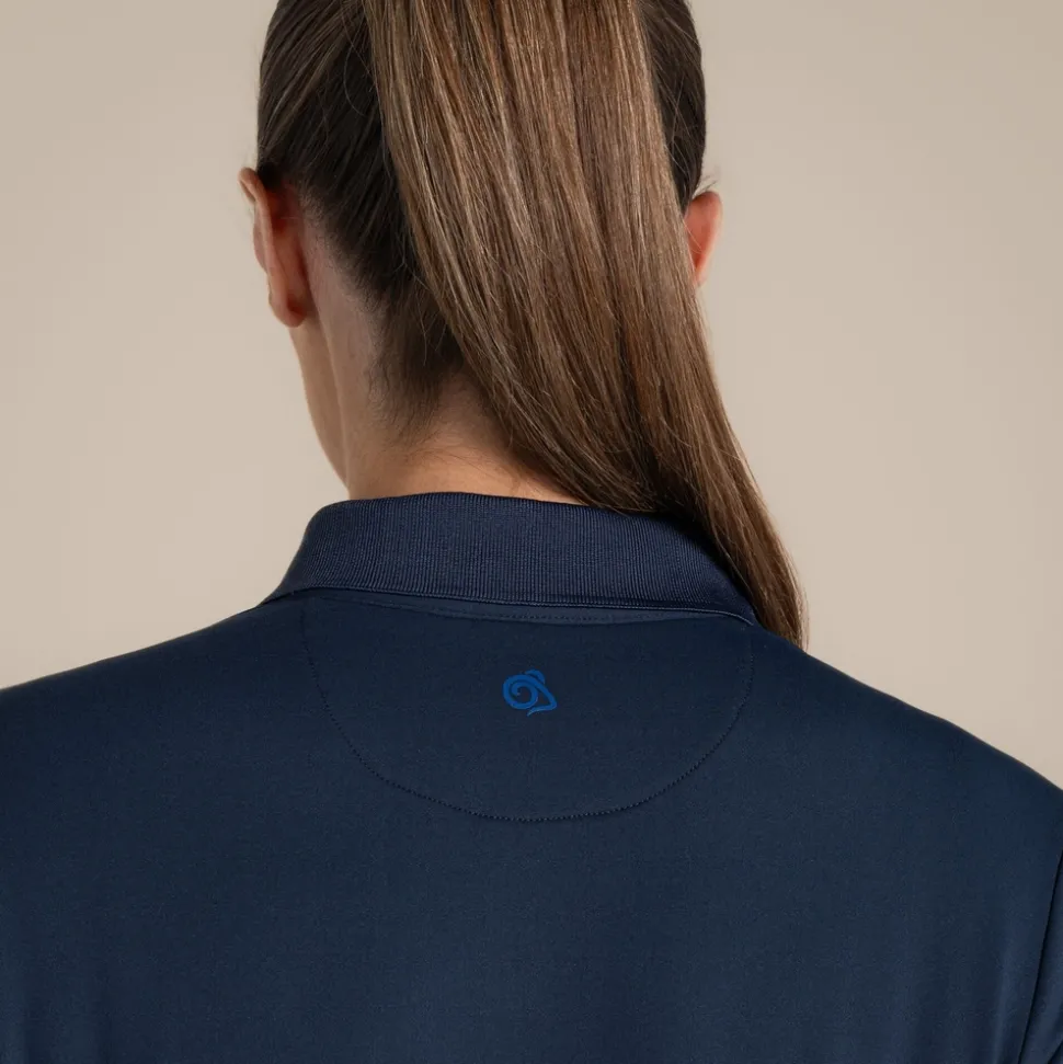Nosilife Golf Thornbury Langarm Polohemd für Damen | Blue Navy
