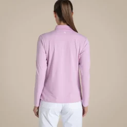 Nosilife Golf Thornbury Langarm Polohemd für Damen | Orchid